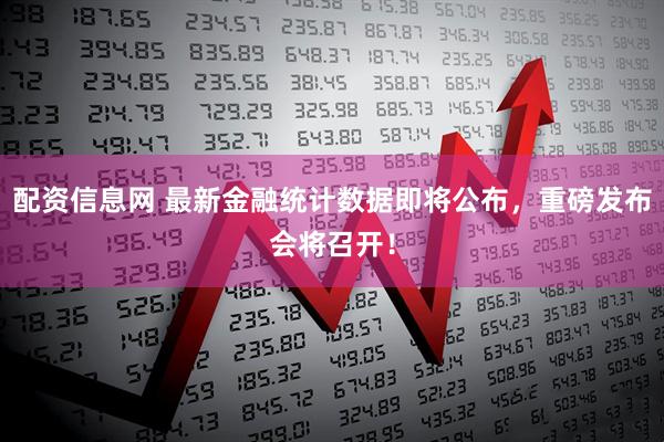 配资信息网 最新金融统计数据即将公布，重磅发布会将召开！