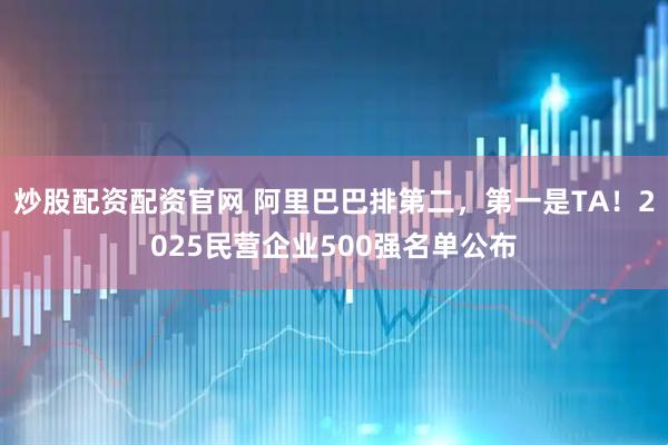 炒股配资配资官网 阿里巴巴排第二，第一是TA！2025民营企业500强名单公布